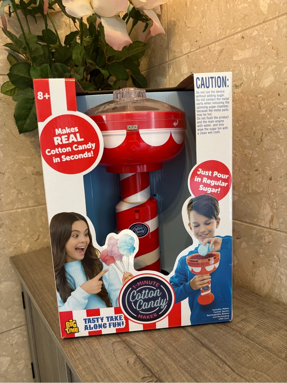 1 Minute Cotton Candy Maker Real Cotton Candy in Seconds NIP Uses Regular Sugar